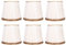 Stoff-Lampenschirm Vintage-Stil Lampenschirm Barrel Stoff Lampenschirm mit doppellagigem Clip On Lampenschirm Trommel Lampenbucht für Tischlampe Kronleuchter Wandlampe Stehlampe Set von 6 (Beige)