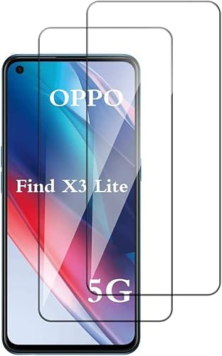 Quanen Lot de 3, Verre Trempé pour Oppo Find X3 Lite, Film Protection écran - Anti Rayures - sans Bulles d'air -Ultra Résistant (HD Ultra Transparent) Dureté 9H Glass