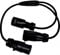 Sdoppiatore elettrico CEE 16A 3 poli Cavo industriale adatto a Camper Campeggio Luci da palco Sdoppio presa elettrica industriale Splitter a Y, 1 Maschio e 2 Femmine in gomma neoprene IP44