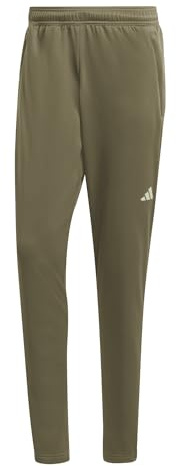 adidas Herren Train Essentials Seasonal Woven Training Pants, Olive Strata/Pulse Lime, M