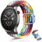 KeHowy 22mm Nylon Cinturino per Huawei Watch GT 5 46mm/GT 5 Pro/GT 4 46mm/Watch 4/4 Pro/GT 4/3/3 Pro, Intrecciato Magnetica Cinturino per Amazfit Balance/Bip 5/6/Cheetah Pro/GTR 4/3/3 Pro - Arcobaleno