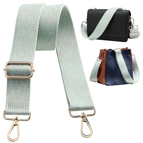 Navaris Handtaschengurt 75-138cm - Tragegurt für Handtasche - Taschengurt zum Wechseln - Taschenriemen - Handtaschen Gurt Trageriemen - Schultergurt für Taschen in Mintgrün