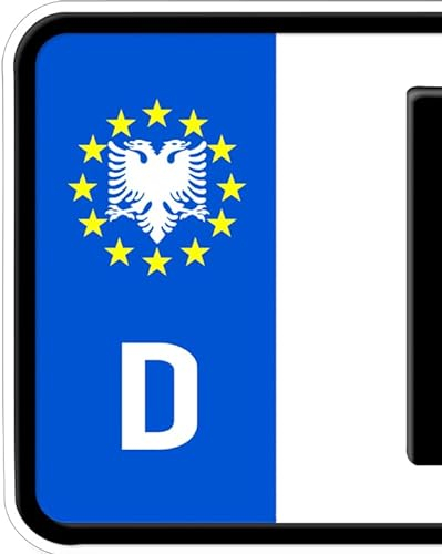 2X Albania Aufkleber Sticker Shqipëria Albanien kosov Kennzeichen Nummernschild x