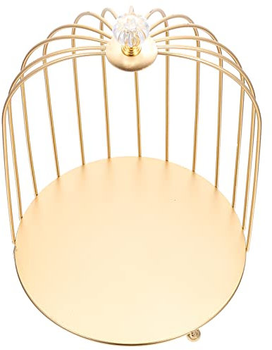 MAGICLULU Supporto Decorativo Per Torte e Cosmetici Forma Di Gabbia Per Uccelli Organizer Multifunzionale Per Make-up e Dolci Per Matrimoni e Decorazioni Domestiche