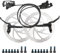 Hsthe Sea Bike Hydraulic Disc Brake Kit,Aluminum Front and Rear Caliper,Front Right 800mm Rear Left 1400mm,Pad Adjuster for Road Bike,Mountain Bike