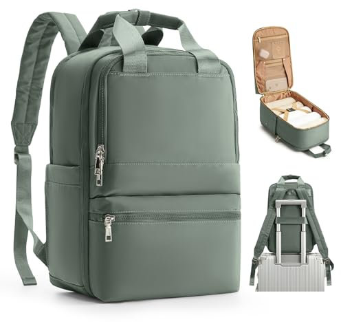 bergsalz Reiserucksack Damen Ryanair Handgepäck 40x20x25 Rucksack Handgepäck Flugzeug Rucksack 40x20x25 Damen Herren Wasserdicht Grün