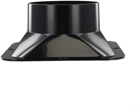 Yhenlovtt Duct Connector For Extractor Fans Or Cooker Hood, ABS Plastic Material,Extractor Fans Reducer,for Dryer, Extractor Pipe, Bathroom Fan Duct(120#)