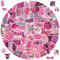 Babie Kinder Sticker, 100 Stück Babie Aufklebe, Pink Cute Stickers, Cartoon Aufkleber, Aesthetic Sticker für Gepäck Skateboard Laptop Becher, Geschenk für Mädchen, Kinder Teenager Erwachsene
