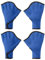 PATIKIL Guanti da Nuoto, 2 Coppie Guanti Nuoto Palmati Fitness Acquatico Resistenza all'Acqua Palette da Nuoto per Uomo Donna Acquagym, XL, Blu Scuro