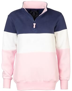 Rydale Ladies Country Sweatshirt Embroidered Women's Sweater Striped Women