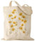 ALMLWIAJ Gedruckt Schmetterling Floral Canvas Tragetasche, 35X38CM Einkaufstasche, natürliche Baumwolle, Blumen-Design, Creme Farbe (ZHOUJU)