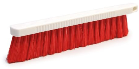 4 Stück Hygoclean Mehlbesen, rot, L: 30cm, Mehlbesen, Bäckermehlbesen, Tischbesen