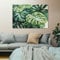 Grüne Pflanzen Wandbilder Dekoration Wohnzimmer Pflanzen Blätter Monstera Bilder auf Leinwand 60x120cm Leinwandbild Schlafzimmer Küche Deko Wand Kunstdruck Art Groß XXL Wanddeko Bild Wall Decor Canvas