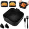 JOPHEK Molde Olla de Silicona para Freidora de Aire, 5 Pack Accesorios Freidora sin Aceite Molde Silicona Air, Air Fryer Accessories, 20cm