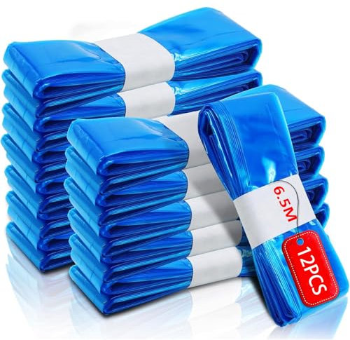 Bestash 6.5M Recharge Poubelle a Couche,12 Pièces Étendu Épaissi Recharge Sac Poubelle Couche Compatible avec Tommee Tippee,Angelcare, LitterLocker, Littycat pour Standard Seaux à Couches
