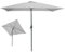 Meublorama Parasol inclinable rectangulaire Gris Clair 200x300 cm