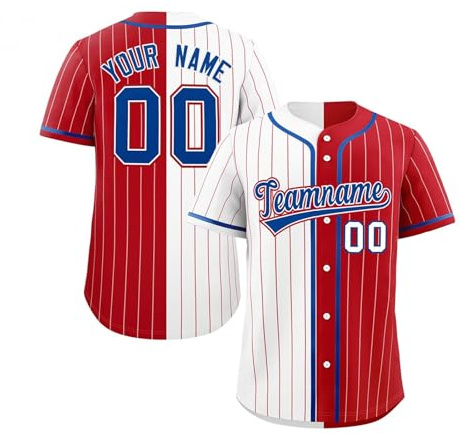 Personalised Button Down Baseball Jersey for Men, Women, Boys, Girls - Custom Baseball Shirts - Sports Uniform