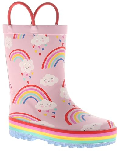Chatterbox Wynsors Fun 3D Kids Wellies - Waterproof, Warm & Comfortable Rubber Boots with Handles, Removable Insock & Non-Slip Tread for Toddler & Junior Boys Girls