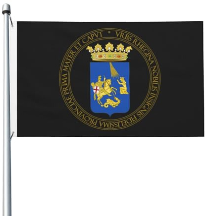 Wappen von Reggio Kalabrien Flaggen 3x5 Polyester Outdoor Flagge Familie Party Flagge Schule Willkommen Banner 2 Messingösen auf beiden Seiten Reißfeste Flagge
