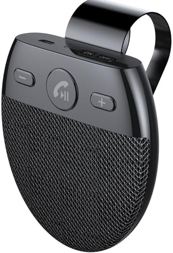 Hands Free Car Phone Kit Bluetooth for Mercedes Benz CLK 200K 240 280 350, Hands Free Speaker for Car Sun Visor Auto Power On Bluetooth Connection Support Siri Assistant