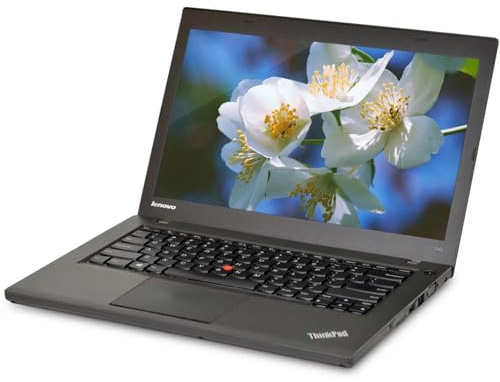 Lenovo ThinkPad T440 Business Notebook, 14 Zoll Notebook, Intel i5-4200U, 8 GB RAM, 256 GB SSD, US QWERTY Keyboard, Windows 11 Pro (Generalüberholt)