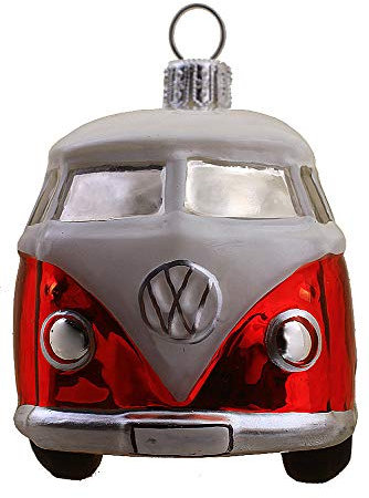 HAMBURGER WEIHNACHTSKONTOR® Christbaumschmuck VW Bus rot Official License Produkt