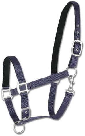 Waldhausen Perlonhalfter Satin, blau, Shetty