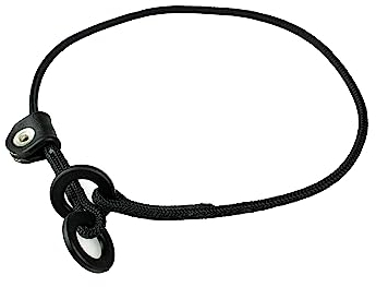Kontakthalsband mit einfachem Zugstopp, Größe: 3,5 mm x 50 cm, Schwarz