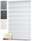 Sol Royal Doppelrollo 105 cm breit DL2 – Doppelrollo Klemmfix ohne Bohren 105x150 cm – Fensterrollo Innen Rollos für Fenster ohne Bohren – Sicht & Sonnenschutz Duo Rollo Fenster Rollos für Innen Weiß