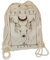Forrest Black Natur - Gymsac Turnbeutel - Stoffbeutel Hipster Sportbeutel Rucksack Tasche Hirsch REH Elch