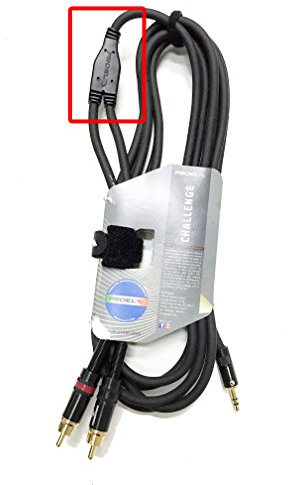 PROEL CHLP215LU3 Cavo audio professionale a Y Jack stereo 3,5mm 2x spina RCA 3Mt