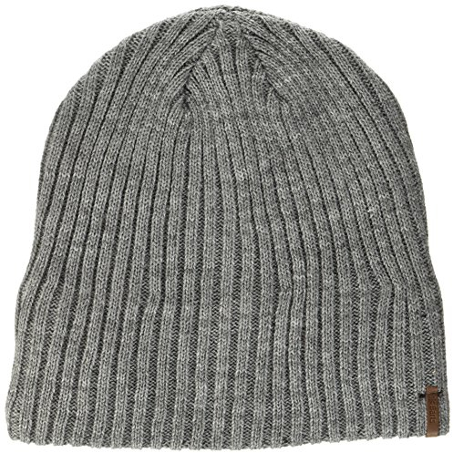 Barts Herren Wilbert Beanie Baskenmütze, Grau (Heather Grey 0002), One Size (Herstellergröße: Uni)