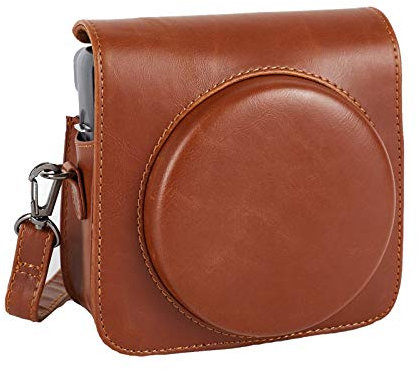 Phetium Protective Case for Fujifilm Instax Square SQ6 Instant Film Camera, Soft PU Leather Bag with Adjustable Shoulder Strap (Brown)