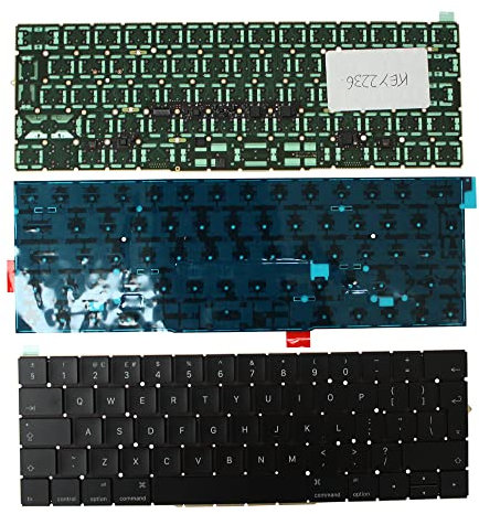Keyboards4Laptops Reino Unido Retroiluminada Negro Teclado de Repuesto para Ordenador portátil Compatible con Apple MacBook Pro A1707