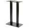 Dublino Doppel-Stehtischgestell Tischbein Schwarz | Premium | PJ7592/110 | Metall | Stehtisch | H 108 cm | 29 kg | Bodenplatte 70x40 cm | max. Tischplattengröße 120x70 cm