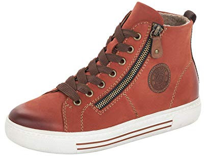 Remonte D0770 Modische Damenstiefel, rot, 44 EU Ancho