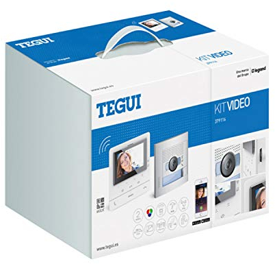 Kit Videoportero 2 hilos Tegui Sfera New con monitor CLASSE100X16E Conectado 379116, blanco, estándar