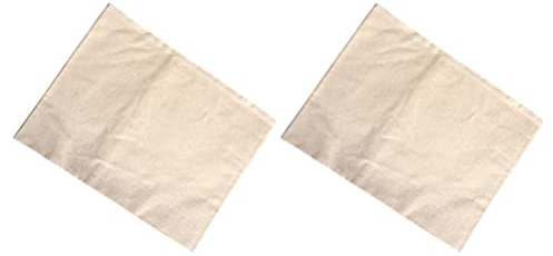 BESTonZON 2 Stücke Bäckerleinen Teigtuch Backen Leinentuch Banneton Proofing Gärkorb Tuch Leineneinsatz Gärtuch für Sauerteig Gärkörbchen Fermentation Brot Backen Zubehör