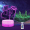 QQAAMZ Lampe 3d Illusion Nachtlicht Touch Kinder Home Decor Usb Table lamp Led Anime Gadgets Weihnachten, Fan, Geschenk
