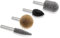 Kutzall 4-tlg. Rotationsfräser-Set - ¼ Schaft, verschiedene Körnungen - Holzbearbeitungszubehör für Bosch, DeWalt, Makita, Milwaukee Werkzeuge - Strukturiertes Hartmetall