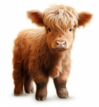 Highland Cow Notebook: A Lined Journal