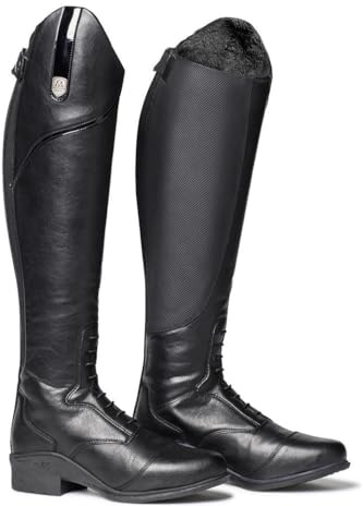 Mountain Horse 2023 Damen Veganza Winter Lang Reiten Stiefel 0223 - Black -