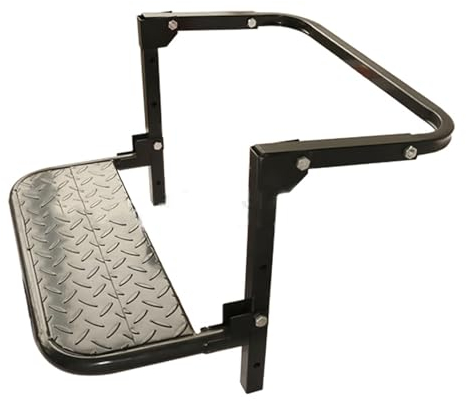 Gtzly Trittstufen, Robuste Reifenstufe for LKW, SUV, rutschfeste MetalloberfläChe, Anpassbar An Den Reifen, Flach Zusammenklappbar Zur Aufbewahrung, Max. 330 Pfund