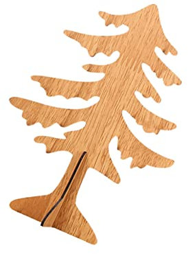 Amosfun Mini Desktop Weihnachtsbaum Eleganter Kreuz-Design Christbaum Für Tischdekoration Für Weihnachtsfeiern Robustem Leicht Aufzubauen
