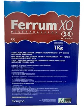 Quelato de hierro Ferrum XQ 5.8 (1kg)