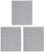 Grille de cuisson réutilisable (Lot de 3) - VENTEO - Tapis de cuisson antiadhésif pour barbecue et four - 39 * 33 cm - Grillades de viande et légumes - Fibre de verre souple