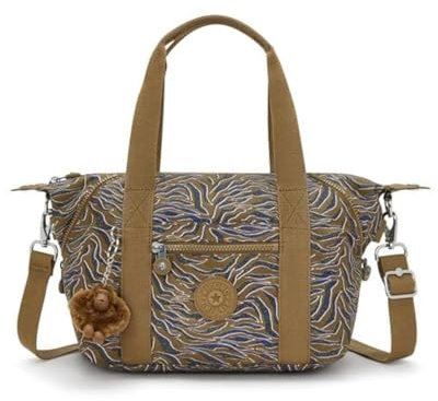 Kipling Art Mini, Kleine Handtasche (mit abnehmbarem Schultergurt), 18.5 x 80 x 38 cm, Undersea Leaves (GRÜN)