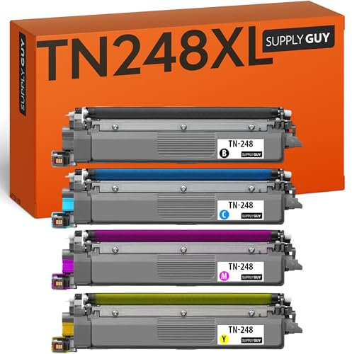Supply Guy TN248XL Toner Kompatibel mit Brother TN-248XL für Brother MFC-L3760CDW, MFC-L3740CDW, DCP-L3560CDW, DCP-L3520CDW, MFC-L3740CDWE, MFC-L3740CDWE, HL-L3220CW, MFC-L8390CDW Multipack 4 Toner
