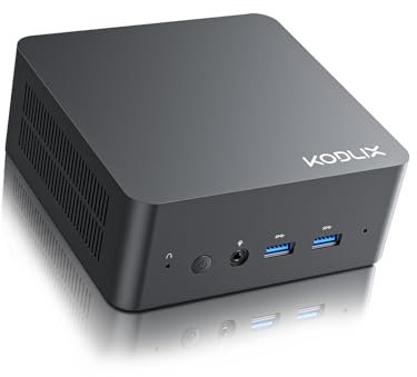 KODLIX Mini PC GD90, 12a generazione Intel i9-12900HK (14C/20T), 32GB DDR4 RAM 1TB SSD Desktop Mini Computer, 4K Triple Display Piccolo Computer HDMI+DP+USB-C, Micro PC WiFi6E/BT5.2/2.5G LAN per