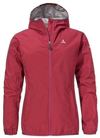 Schöffel Damen Jacket Style Migandi WMS, Allwetterjacke mit 2-Wege-Stretch, mit verstellbarer Kapuze, wasserdicht und atmungsaktiv